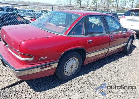 1992 Buick Regal Limited из США, поврежденный, VIN 2G4WD51L6N1491685